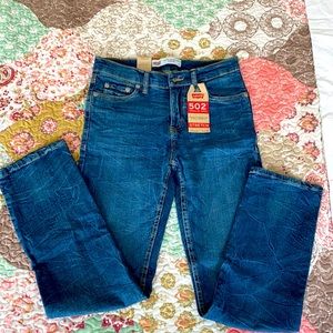 NWT Boys Levi’s 502 stretch blue jeans